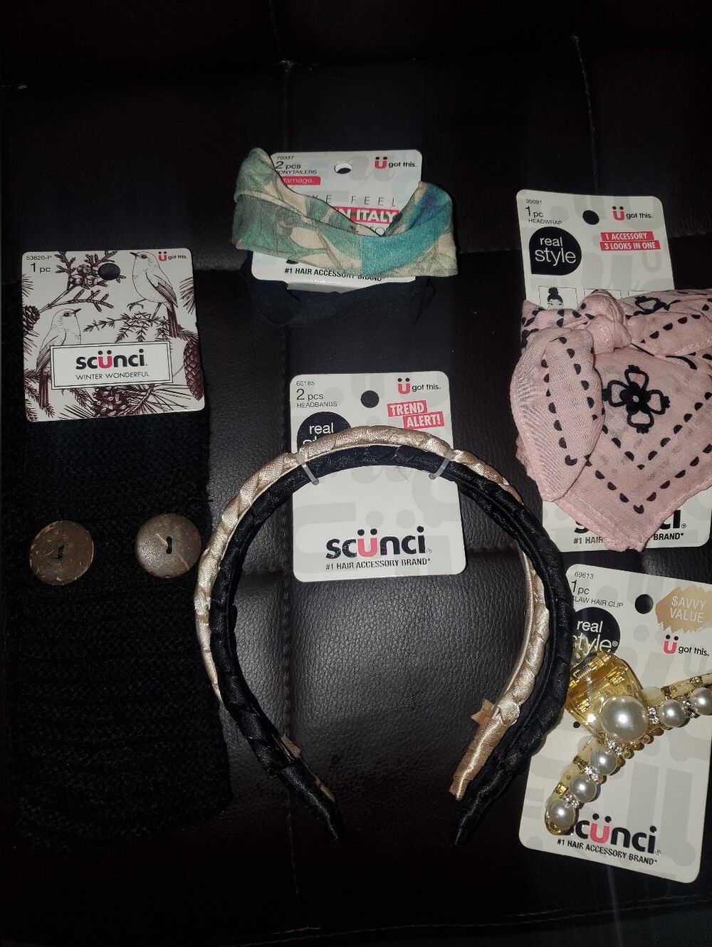 5 Pc Scunci Hair Accesories Lot